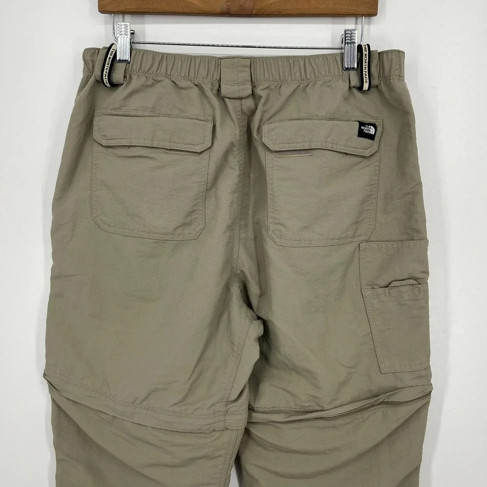 The North Face Cargo Pants Men's L Beige‎ Convertible Zip Hiking Outdoors